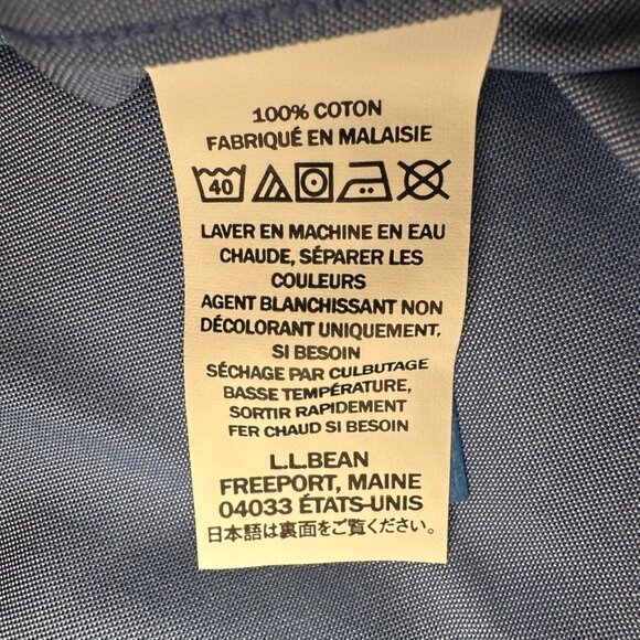 L.L. Bean Men's Wrinkle-Free Pinpoint Oxford Cloth Shirt, Traditional Fit 161/2 - Picture 5 of 5